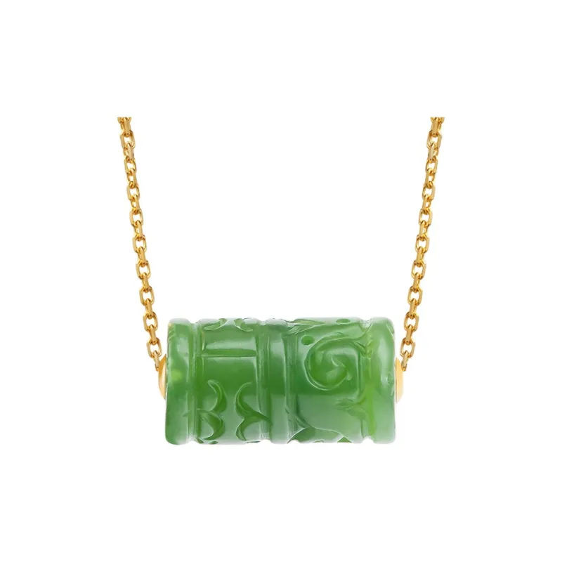 MUSHIFEN Hetian Jade Necklaces Jasper Unisex-0