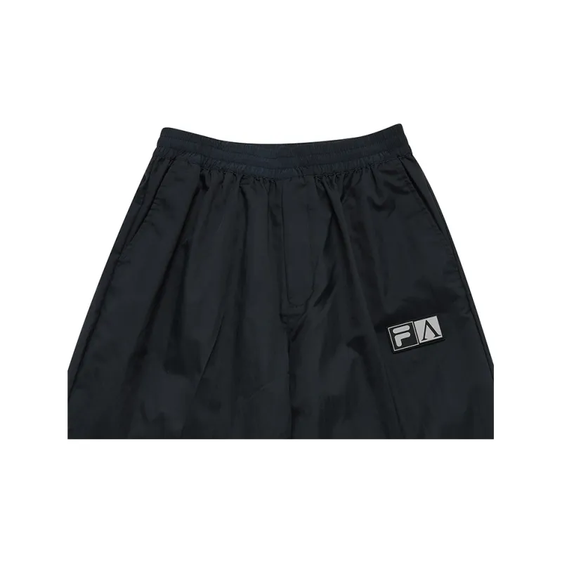 FILA FUSION ARIES Collaboration Collection Knitted Sports Pants Unisex Pitch Black-5