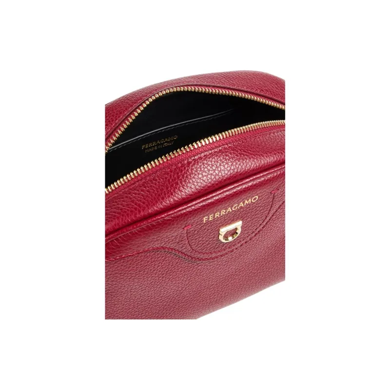 Ferragamo Travel Camera Crossbody Burgundy-3