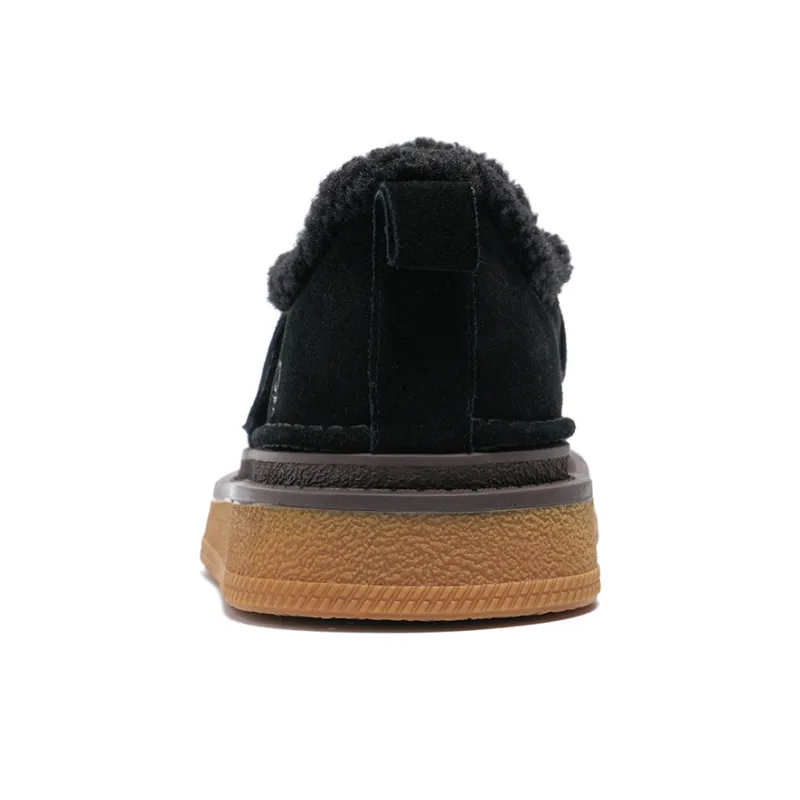 NAVIGARE Small Sailboats Height Increasing Warmth Low Top Casual Shoes Women's Black-2