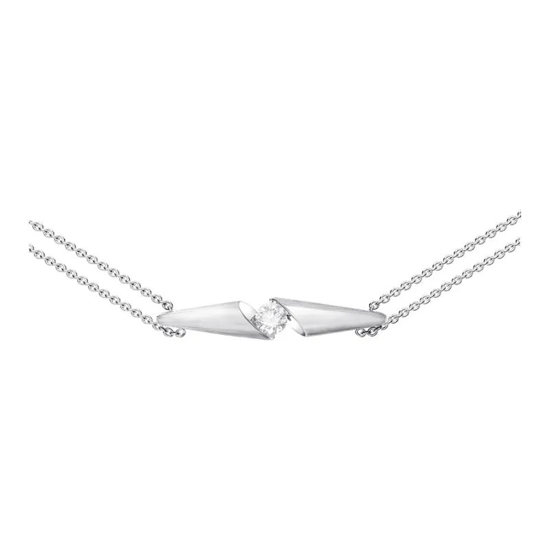 ICE ROCK Titanium Steel Necklaces Women's-4