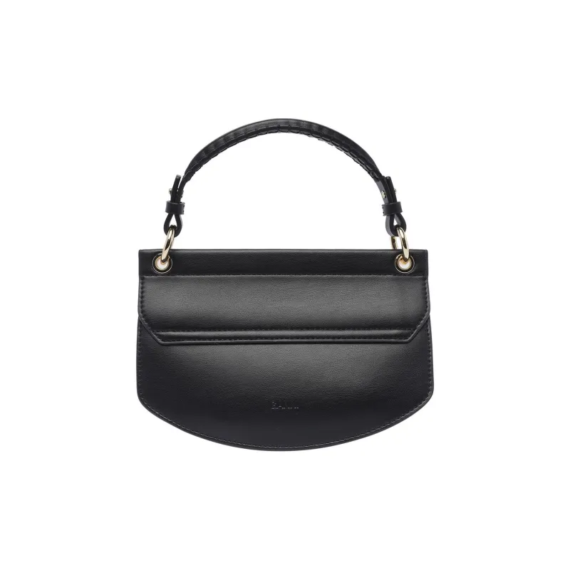 GANNI Calfskin Shoulder Bag Crossbody Bag Handbag Mini Women's Black-2