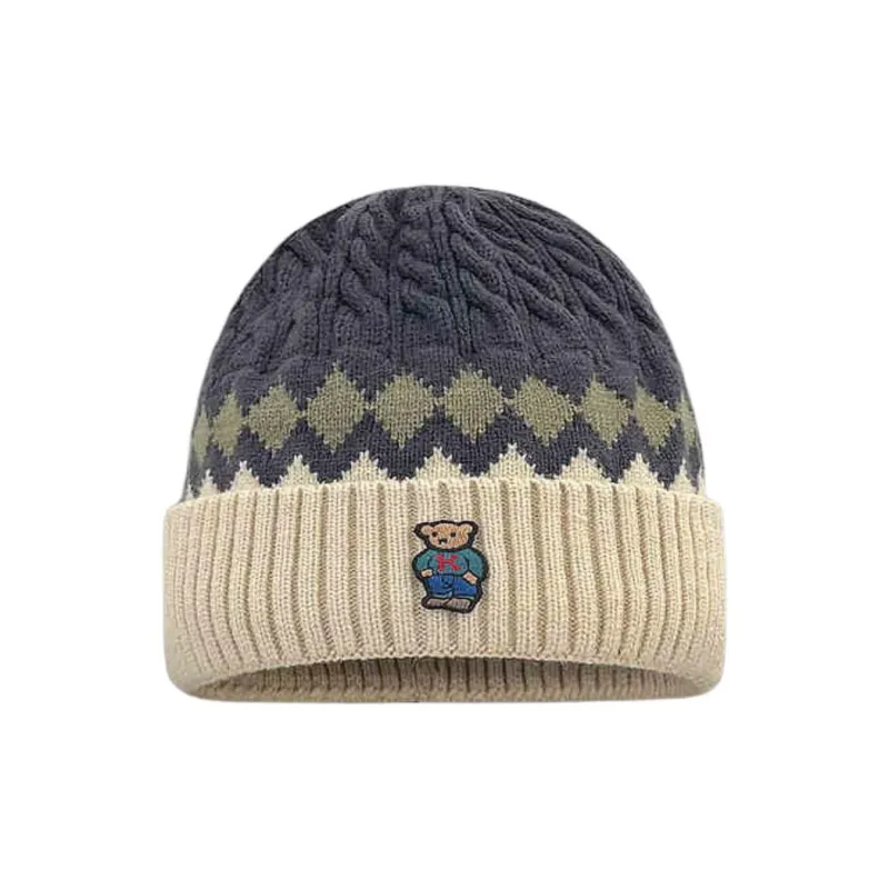 Mulinsen Knitted Fabric Beanies Unisex-2