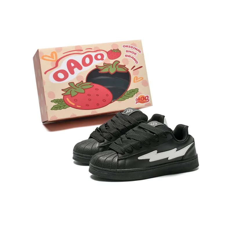 OAOQ Wear-resistant And Lightweight Low-Top Skateboard Shoes Unisex Box-5