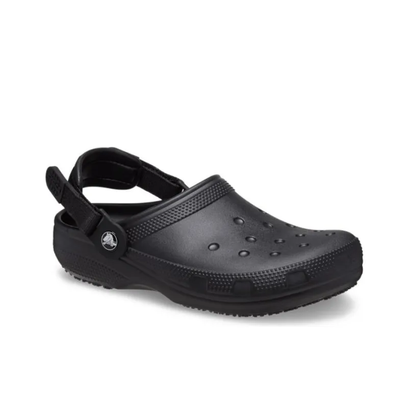 Crocs Classic Slip Resistant Work Clog Clogs Unisex Black-1