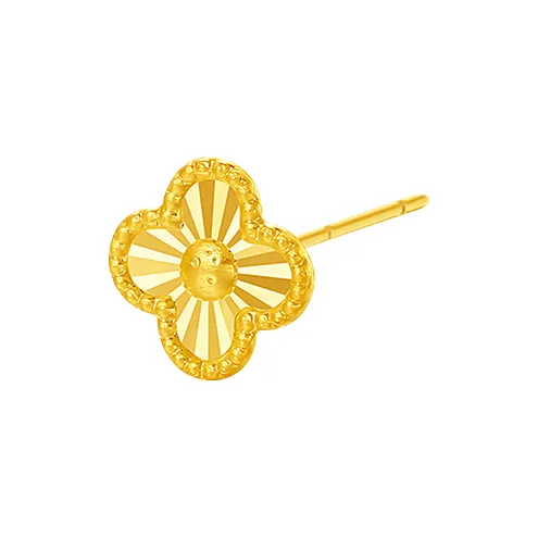 DEMONE 18K Gold Stud Earrings Women's-9
