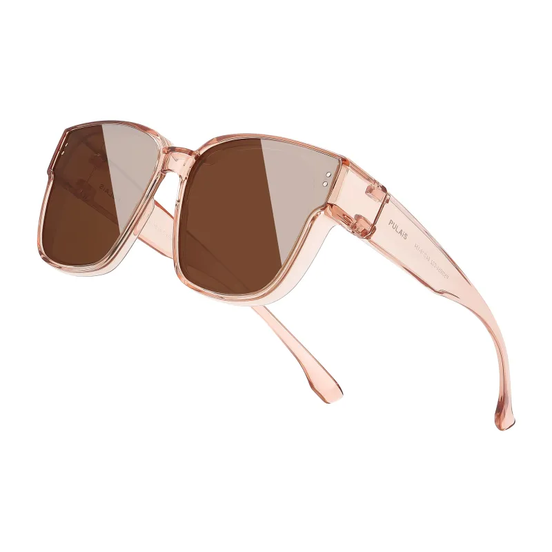PULAIS TR/Memory Plastic Square Sunglasses Unisex-3