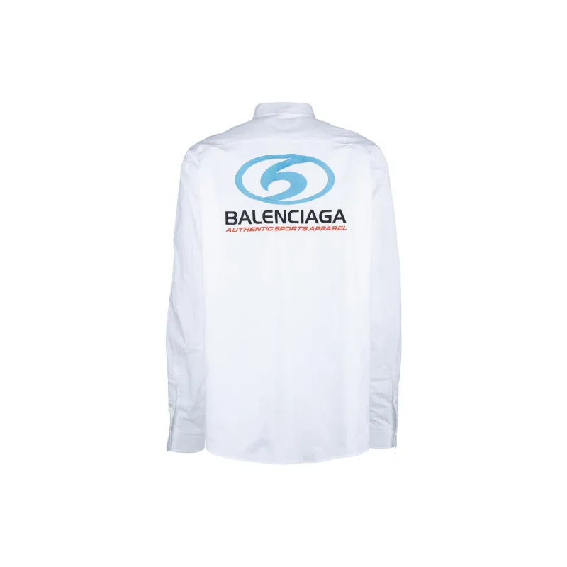 Balenciaga Logo Printed Long Sleeved Shirt-1