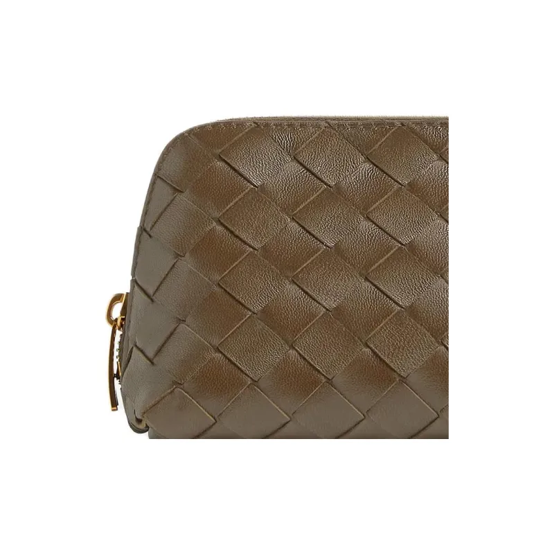 Bottega Veneta Intrecciato Calfskin Clutch Small Size Women's Pinecone-3
