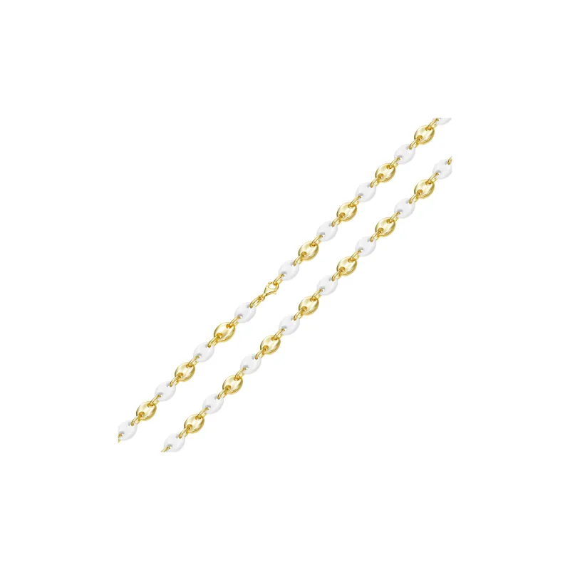 M`GARDEN 925 Sterling Silver Ceramic Necklaces Unisex-5