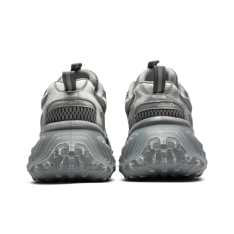 BANGNEY Anti Slip Wear Resistant Breathable Height Increasing Low Top Chunky Sneakers Unisex-11