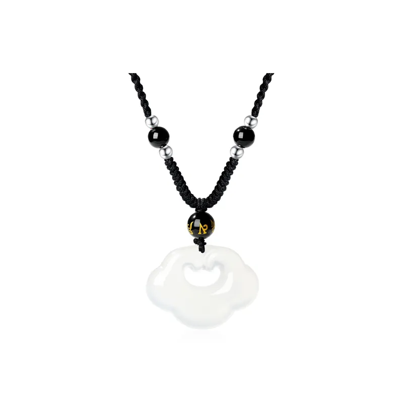 PUTUOSHANWENCHUANG Chalcedony Necklaces Unisex-1