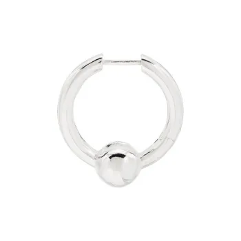 All Blues Sterling Silver Single Hoop Earring