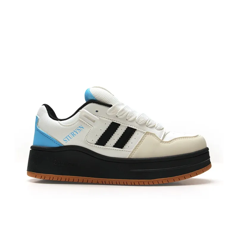 STUR YSN Wear resistant And Lightweight Low Top Skateboard Shoes Unisex White Black Blue-2