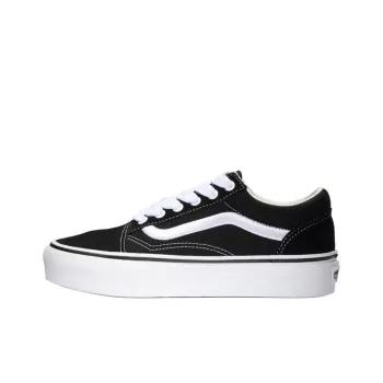 Vans Old Skool Anti Slip Wear Resistant Low Top Kids' Skateboarding Shoes Black Teenagers