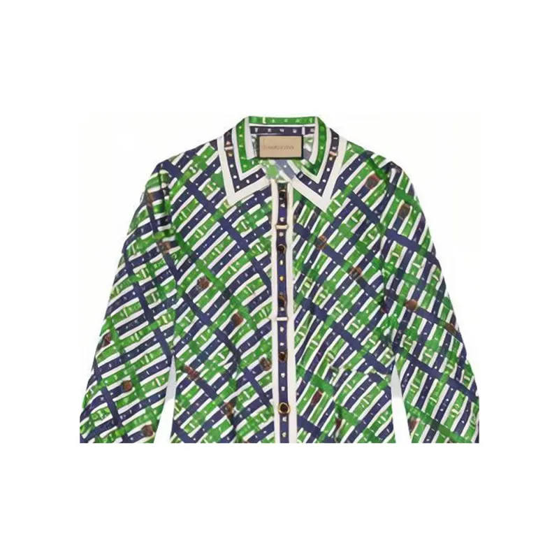 GUCCI Long-Sleeved Dresses Women's Green-4