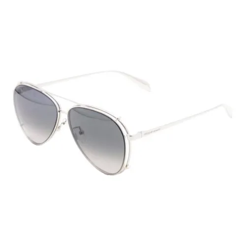 Alexander McQueen Metal Oval Sunglasses Women's Pink