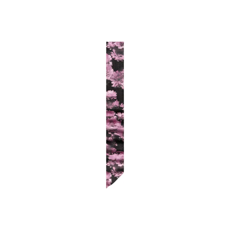 TORY BURCH Pixel Flower Reversible Ribbon Tie-1