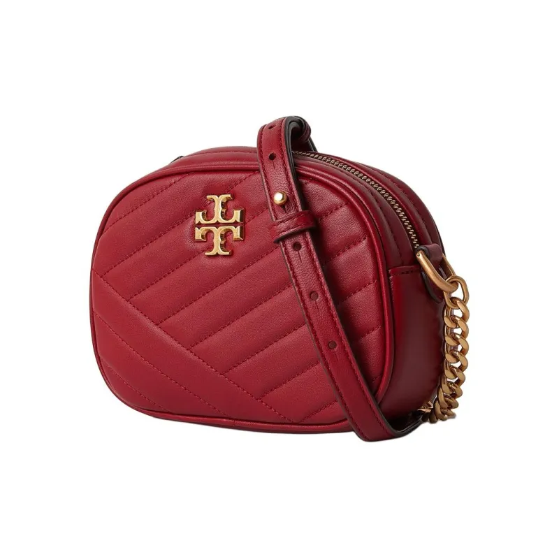 TORY BURCH Kira Lambskin Camera Bag, Shoulder Bag, Crossbody Bag Trumpets Women's True Red-1