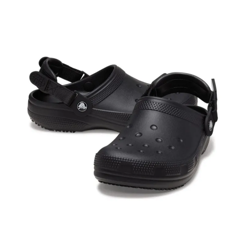 Crocs Classic Slip Resistant Work Clog Clogs Unisex Black-2