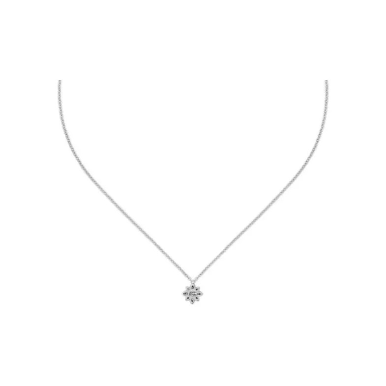 GUCCI 18K White Gold Necklaces Women's Silver-0