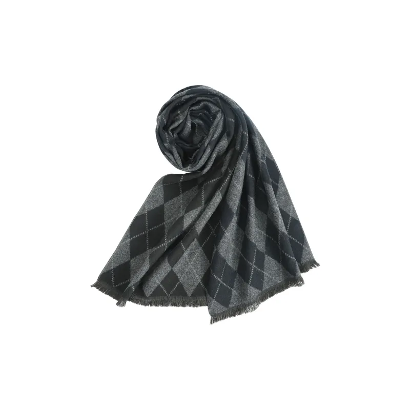 Shanghai Story Polyester Knit Scarves Men's-6