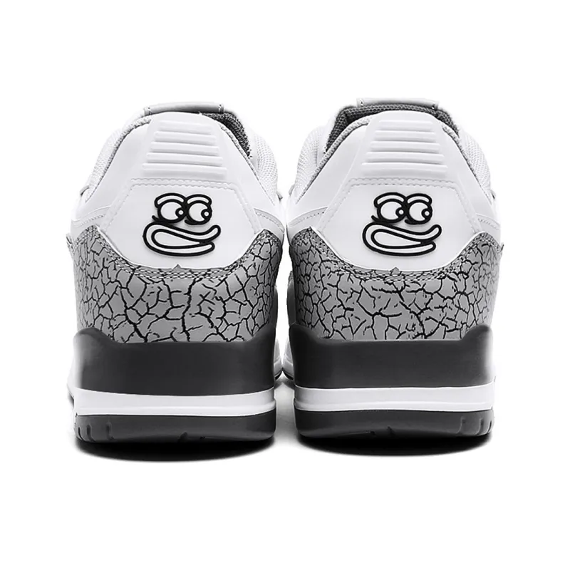 Pepe The Frog Slip Resistant, Abrasion Resistant, Breathable, Height Increasing Mid Top Skateboard Shoes Unisex-5