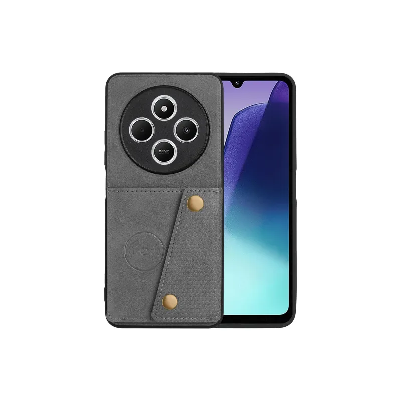 ZHUOJI Double Buckle Card Wallet Material Phone Cases Compatibility Redmi Note 14/Redmi Note 14 Pro+/Note 14 Pro-8