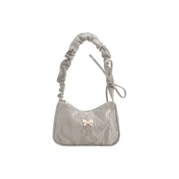 HCXK Pu Advanced Niche Butterfly Bag For Women's Unisex White/Black/Blue/Khaki/Brown