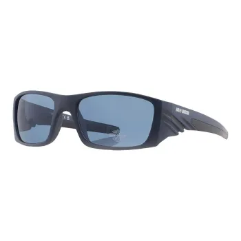 Harley Davidson Plastic Square Sunglasses Men's Blue