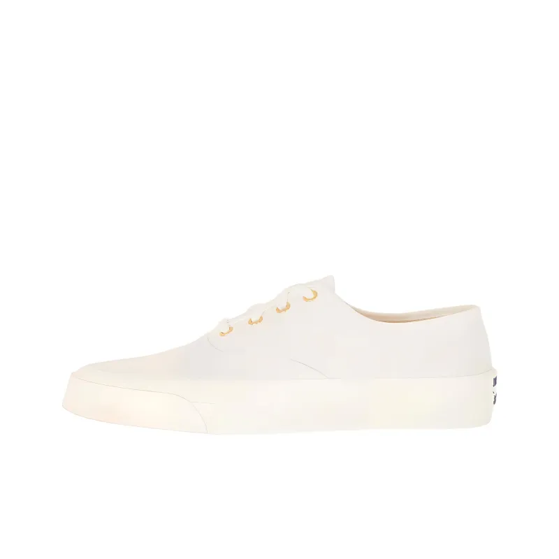 Maison Kitsune Slip-Resistant Low-Top Skateboard Shoes Men's White-0