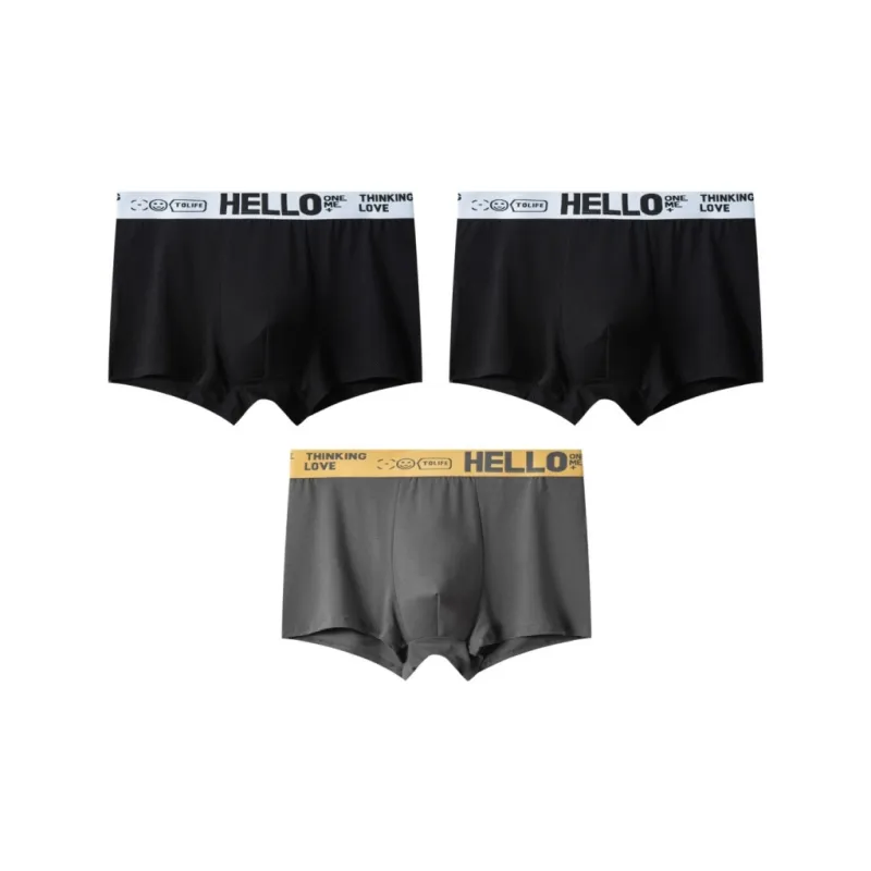 Qiao Ni Tong Underpants Men's 3 Pack-3