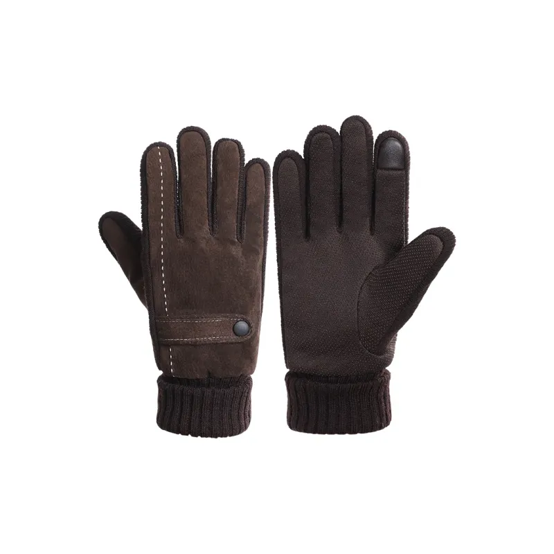 NANJIREN Pigskin Gloves Men's Black-0