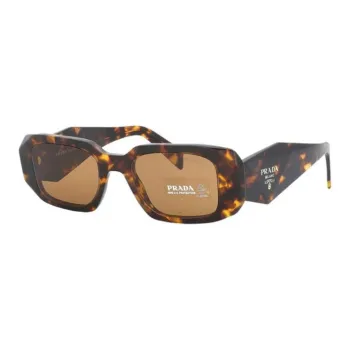 PRADA Plastic Rectangular Sunglasses Women's Tortoiseshell