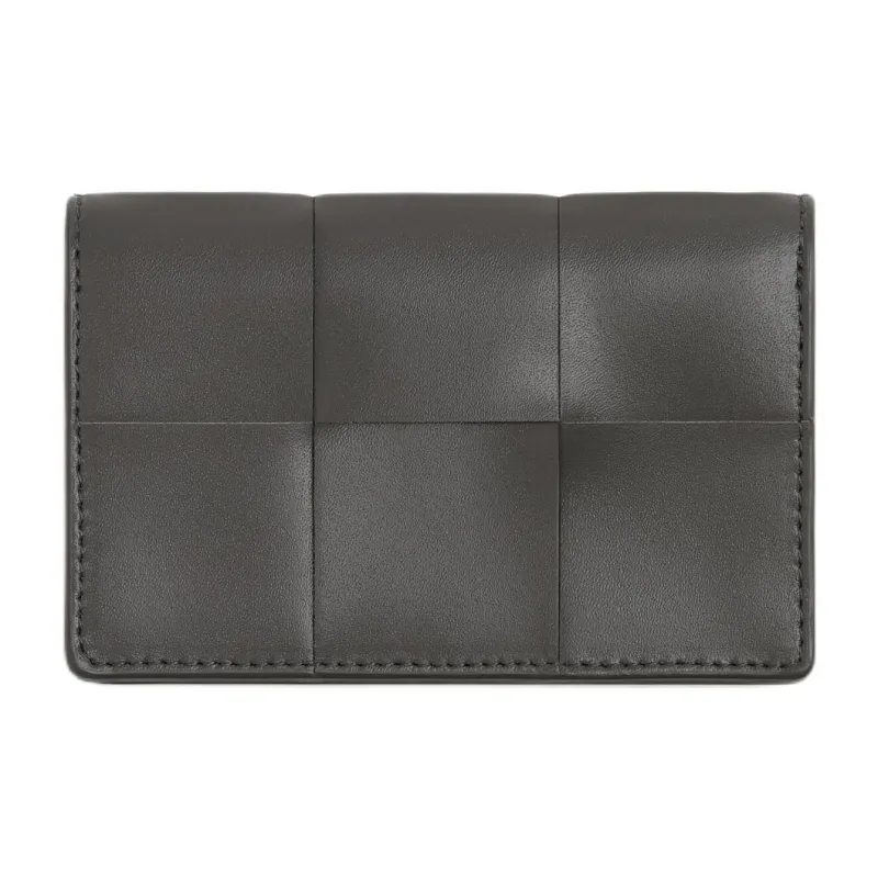 Bottega Veneta Calfskin Card Holder Regular Men's Lapis Lazuli Mixed Iron Ore-0
