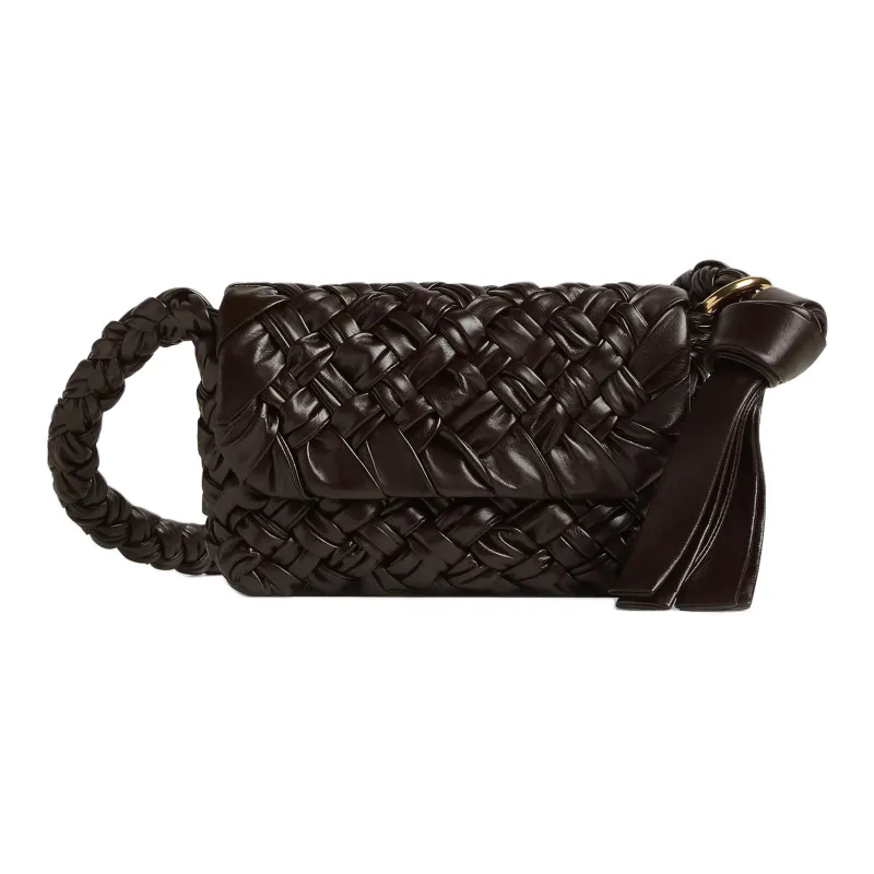 Bottega Veneta Calfskin Shoulder Bag, Crossbody Bag, Handbag Trumpets Women's Gummies-0