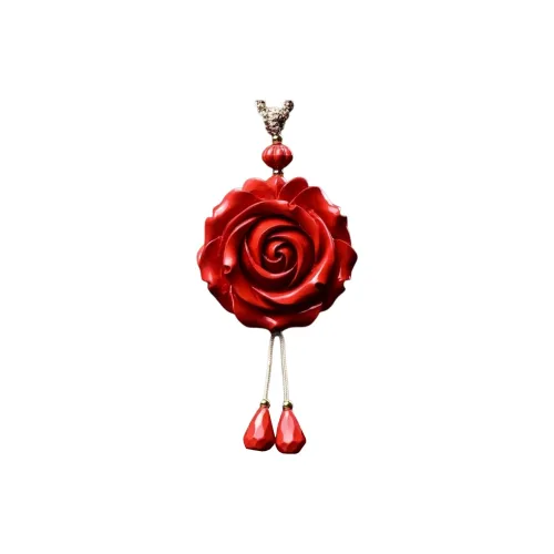 Stone On The Line Cinnabar Necklaces Unisex