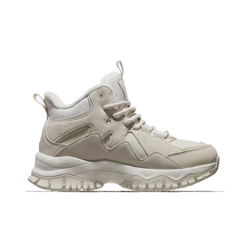 CAMEL Anti-Slip And Wear-Resistant Height Increasing Warm Mid-Top Casual Shoes Women's Muddy Sandy Gray-1
