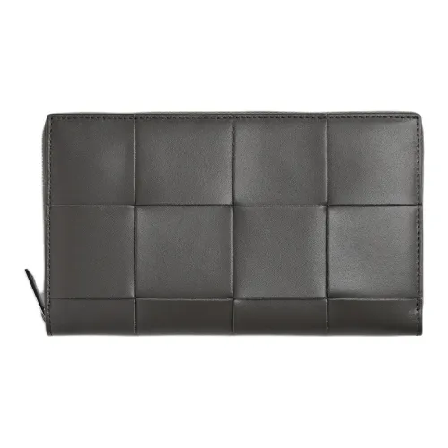 Bottega Veneta Calfskin Wallet Men's Lapis Lazuli & Umber Iron Ore