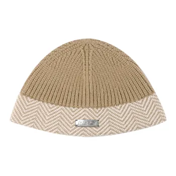 Pepsi Acrylic Beanies Unisex Khaki/Light Gray