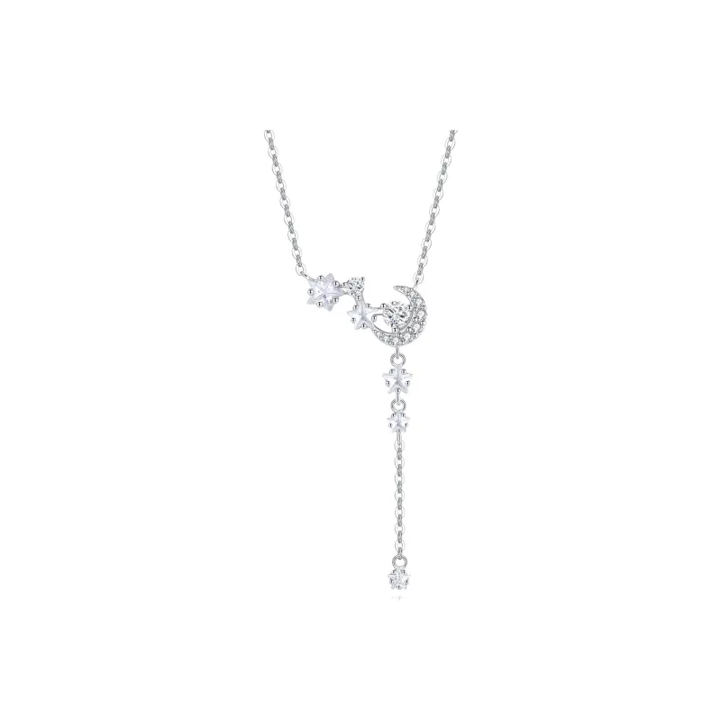 2801 S925 Silver Necklaces Women's-0