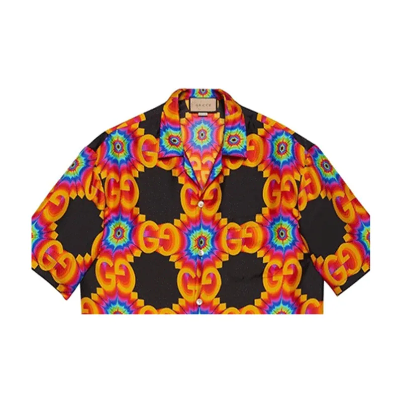 GUCCI Gg Psychedelic Silk Shirt-4