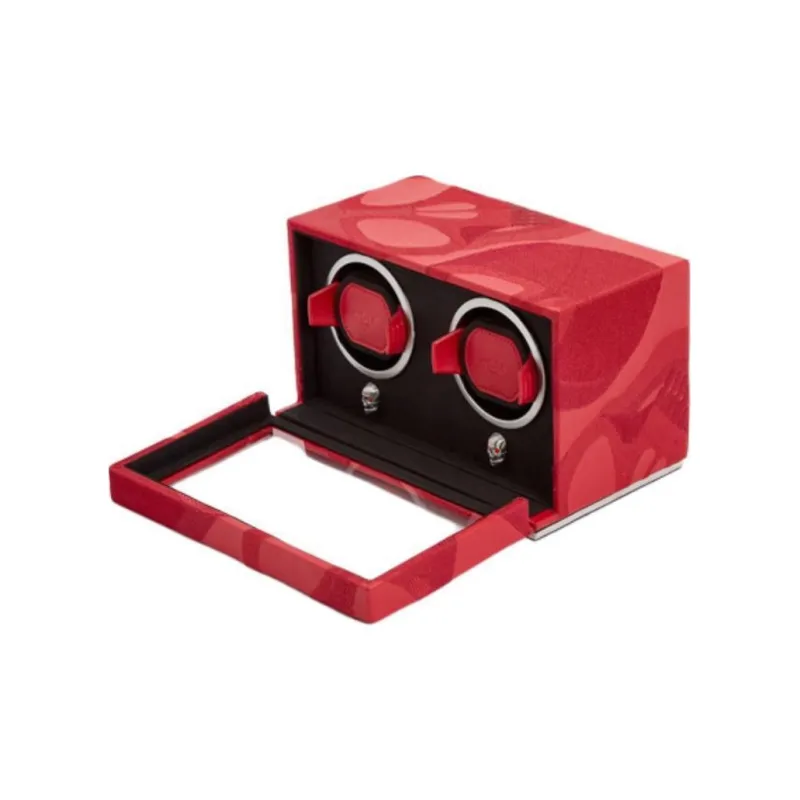 WOLF 2 Bits Watch Winder Red Unisex-3