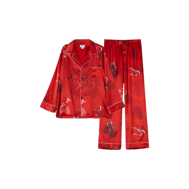SILKISS Pajama Set Men's Year Of The Snake Print-0