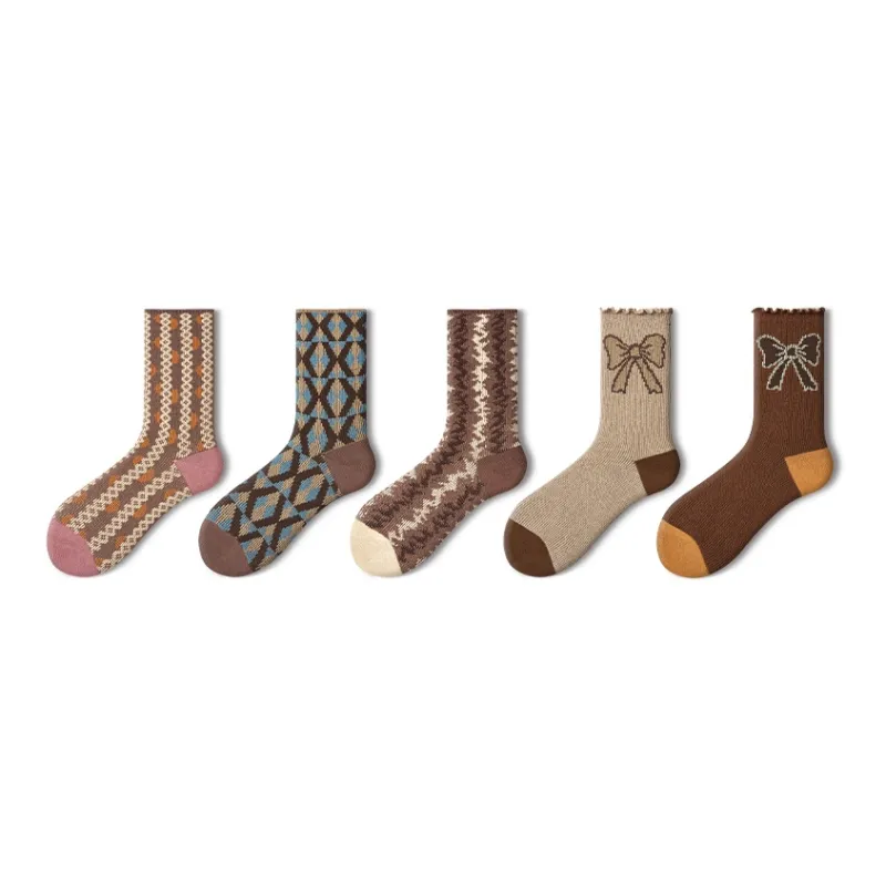 Primeet Mid Calf Socks Women's 4 Pack-45