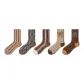 Fair Isle Crew Socks E Set-5 Pack[Combed Cotton]
