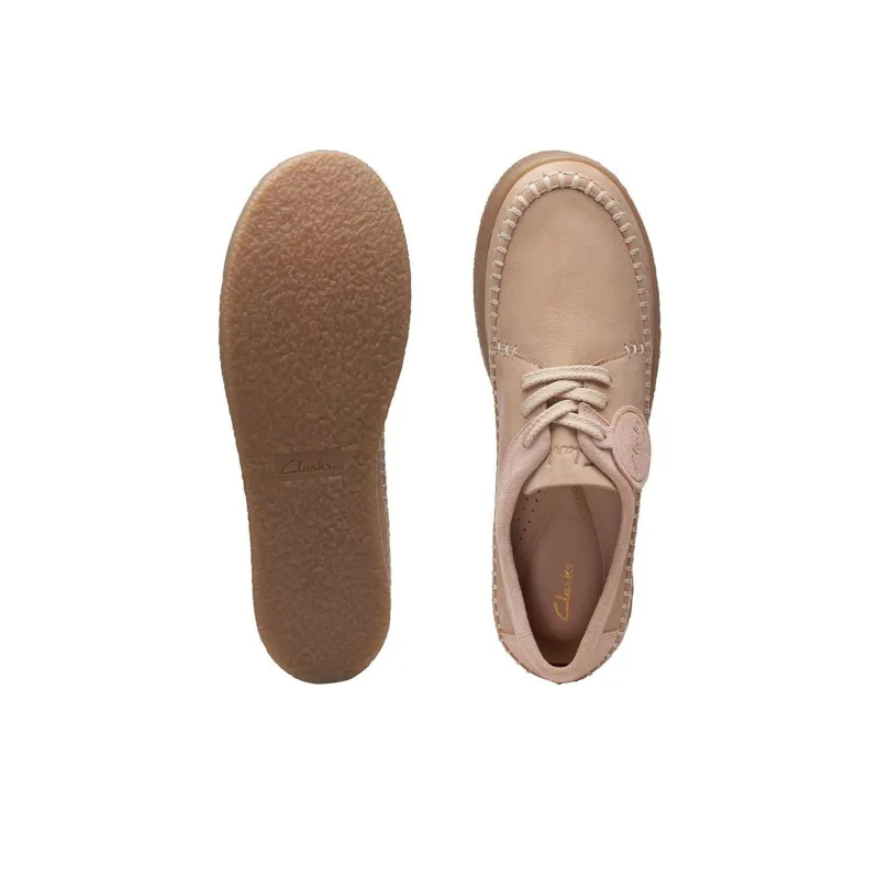 Clarks Barleigh Weave Low-Top Skateboard Shoes Women's Light Sand-4