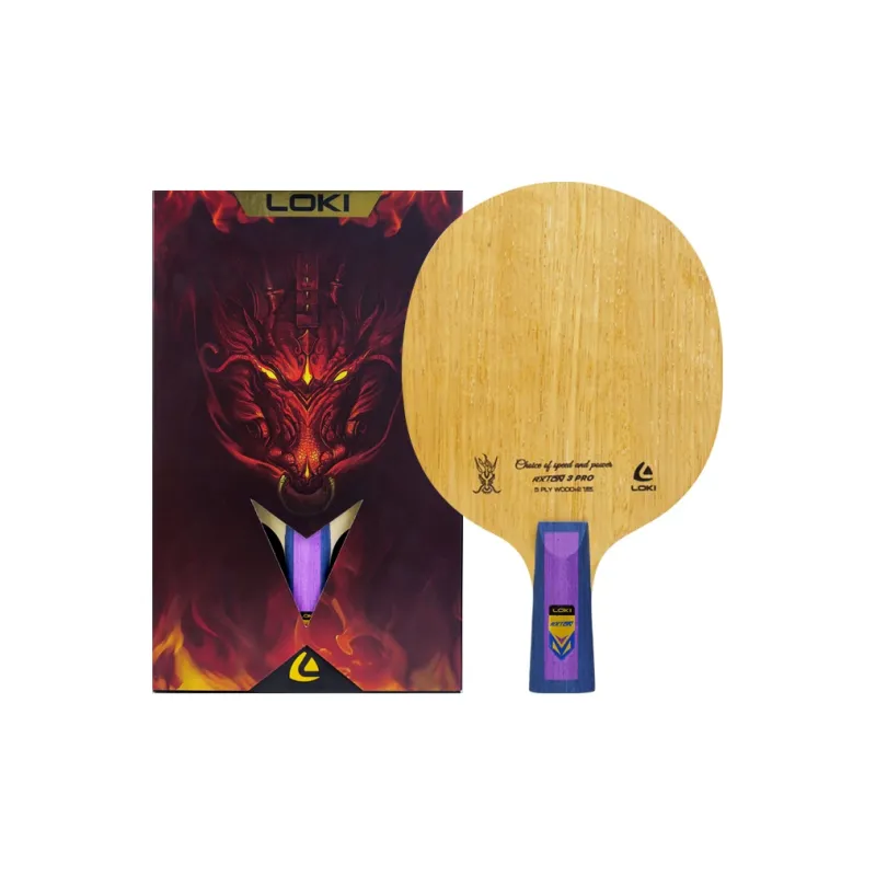 LOKI Ping Pong Paddles Blades 5 Wooden+2 Fiber Layers Bottom-3