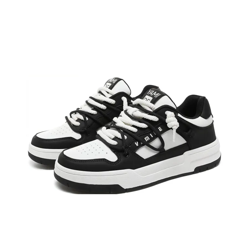 Yamid Slip Resistant, Abrasion Resistant, Breathable Low Top Skateboard Shoes Unisex Mismatched Couple Shoes-2