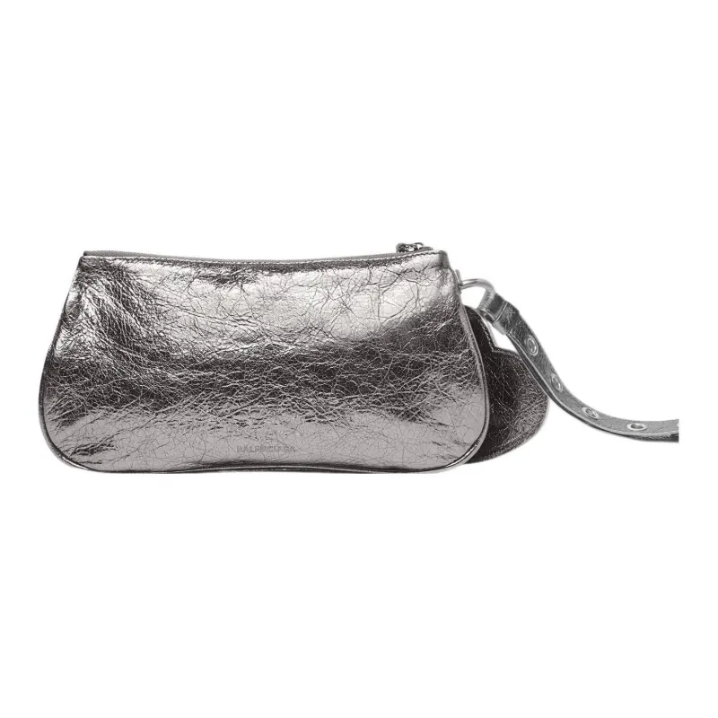 Balenciaga Le Cagole Sheepskin Multi-Use Storage Bag Women's Silver-1
